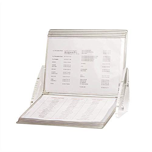 Tarifold Crystal Desk Display Unit with 10 Display Pockets, 20 Sheet Capacity (CD271)