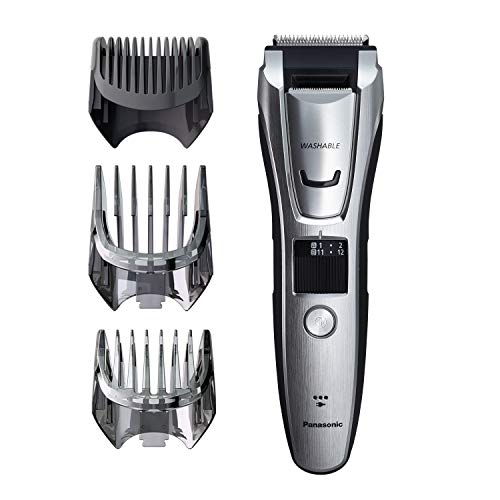 Panasonic Multigroom Beard Trimmer Kit For Face, Head, Body Hair Styling and Grooming, 39 Quick-Adjust Dial Trim Settings, Cordless/Cord, ER-GB80-S, Silver