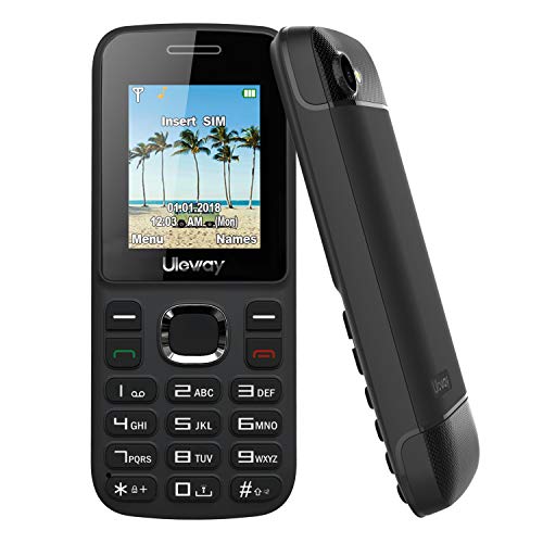 Uleway GSM Unlocked 3G Bar Phone, Single SIM Big Button Basic Feature Easy to Use for Elderly (Black)
