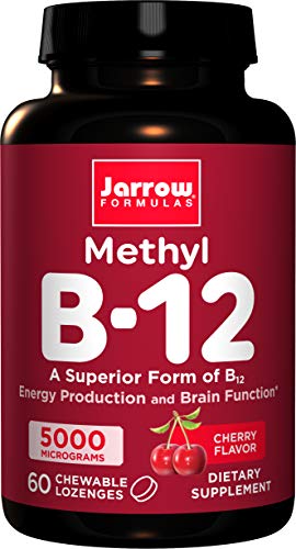 Jarrow Formulas Methylcobalamin (Methyl B12), Supports Brain Cells, 5000 mcg, 60 Lozenges