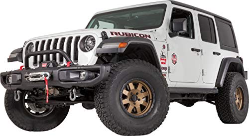 WARN 102355 Low Profile Front Bumper 2' Grille Guard Tube for Jeep Gladiator JT & Wrangler JL