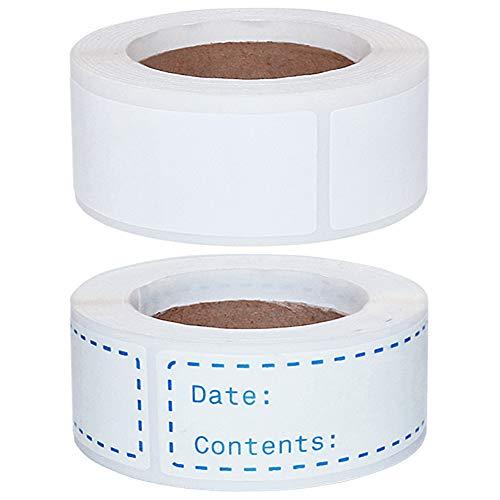 150pcs Food Date Labels and 150pcs Blank Freezer Labels, Removable Refrigerator Sticker Tape for Meal Prep Container Pantry Kitchen