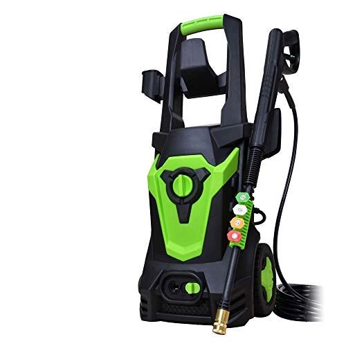 PowRyte Elite 4000PSI 3.0GPM Electric Pressure Washer,Electric Power Washer with 4 Quick-Connect Spray Tips and Wand,Car Washer(Green)