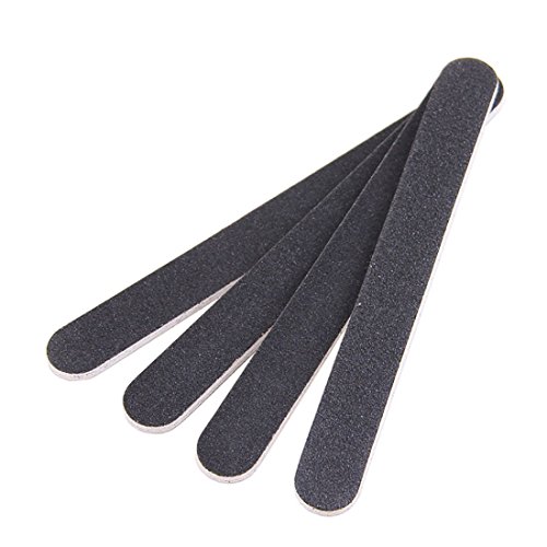 10 PCS Professional Double Sided Nail Files Emery Board Grit Black Gel Cosmetic Manicure Pedicure