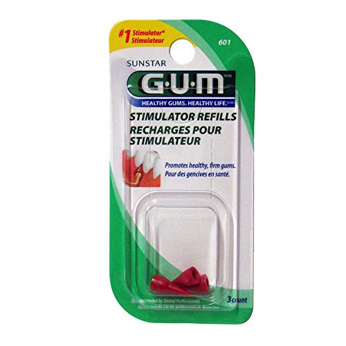 GUM Stimulator Refills [601] 3 Each (Pack of 4)