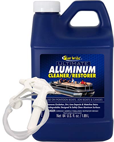 STAR BRITE Ultimate Aluminum Cleaner & Restorer - Safely Clean Pontoon Boats, Jon Boats & Canoes