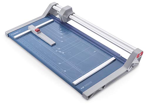 Dahle 552 Professional Rotary Trimmer, 20' Cut Length, 20 Sheet Capacity, Self-Sharpening, Dual Guide Bar, Automatic Clamp, German Engineered Paper Cutter