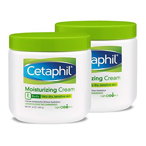 Cetaphil Fragrance Free Moisturizing Cream, 16 Ounce (Pack of 2)