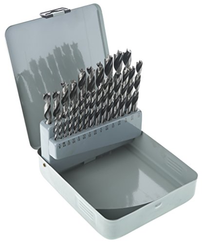 Steelex D1034 Deluxe Brad Point Bit Set, 25-Piece