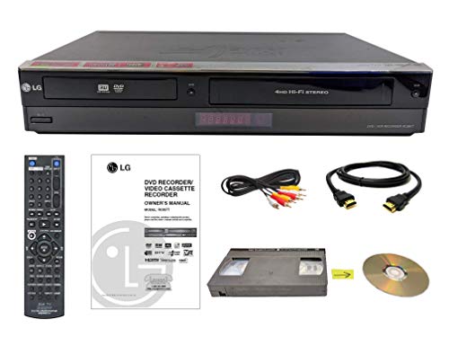 LG VHS to DVD Recorder VCR Combo w/ Remote, HDMI (Renewed)
