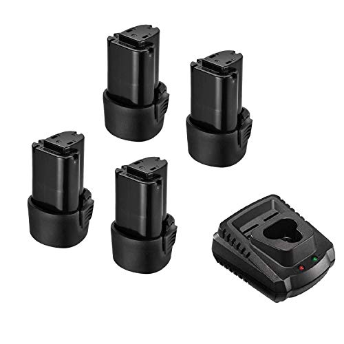 ACDelco AB1207LA-P4 G12 Series 12V Li-ion Interchangeable 4 Battery Packs with 1 Quick Charger