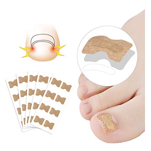 50PC Glue Free Toenail Patch - Ingrown Toenail Tools Kit Premium Nail Treatment Foot Tool,Ingrown Toenail Removal Correction Patch Professional Pedicure Tools Keep Nails Healthy & Relieve Pain