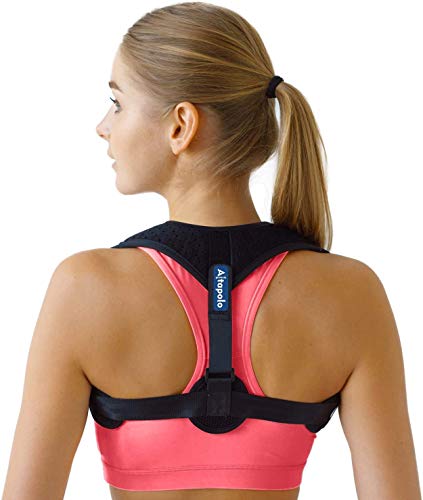 Posture Corrector for Men & Women - Adjustable Shoulder Posture Brace - Figure 8 Clavicle Brace for Posture Correction and Alignment - Invisible Thoracic Back Brace for Hunching