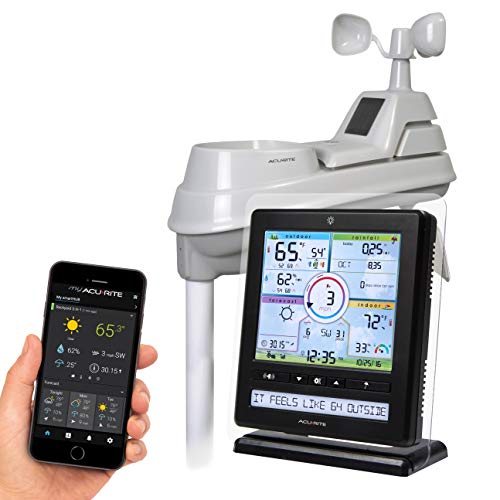 AcuRite Wireless Home Station (01536) with 5-1 Sensor and Android iPhone Weather Monitoring