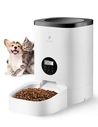 PETLIBRO Automatic Cat Feeder, 4L Auto Pet Dry Food Dispenser with Desiccant Bag, Portion Control 1-4 Meals per Day & 10s Voice Recorder for Small & Medium Pets