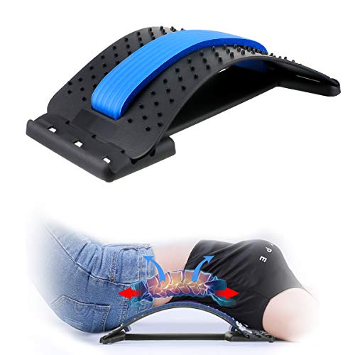 Back Stretcher,Lumbar Support Device Multi-Level Spinal Lumbar Back Stretcher Spine Deck Back Stretching Treatment Back Massager