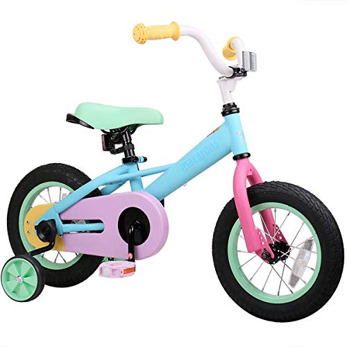 JOYSTAR 14 Inch Kids Bike for 3 4 5 Years Girls, Child Bicycle with Training Wheels for 3-5 Years Kids, 85% Assembled