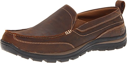 Skechers Relaxed Fit Superior - Gains Dark Brown 11.5 3E - Extra Wide