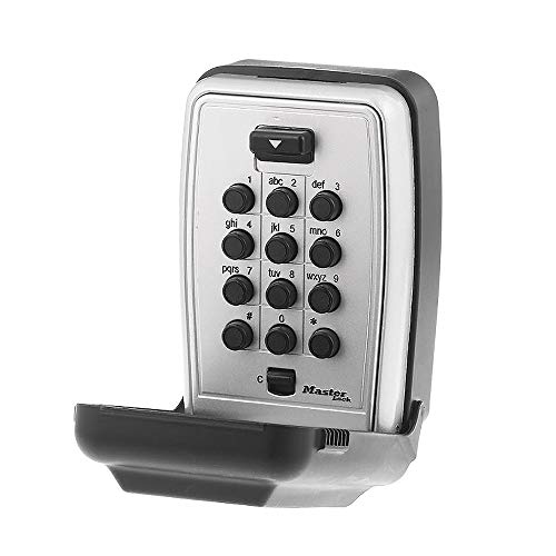 Master Lock 5423D Set Your Own Combination Wall Mount Push Button Lock Box, 5 Key Capacity, Black
