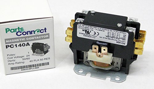 Packard C140A 1 Pole Contactor Coil Contactor, 40 Amp, 24V