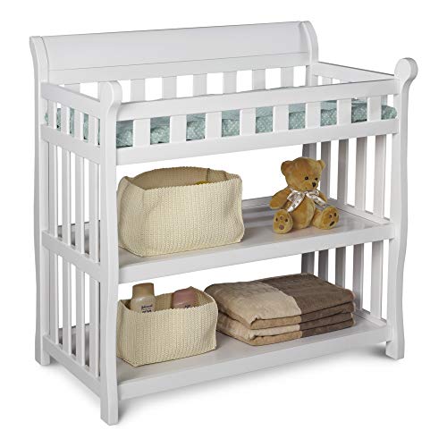 Delta Children Eclipse Changing Table with Changing Pad, White