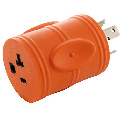 AC WORKS Shore Power Adapters (L5-30 30A Locking to 15/20A Household)