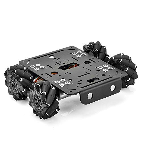 OSOYOO 4WD Omni Wheel Robotic Mecanum Wheel Robot Car Platform Chassis with DC Speed Encoder Motor for Arduino/Raspberry Pi