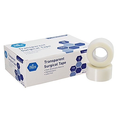 Medpride Transparent Surgical Tape, Pack of 12, Size - 1' x 10 Yards