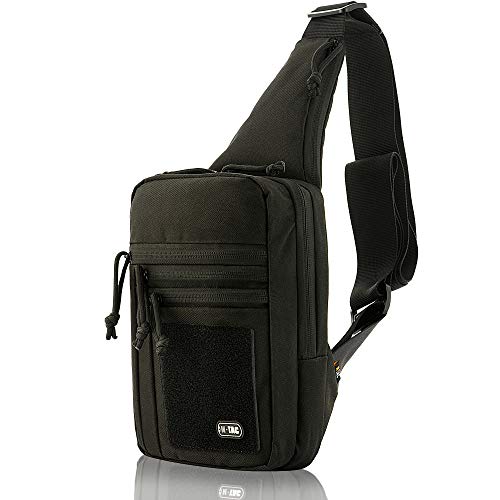 M-Tac Tactical Bag Shoulder Chest Pack with Sling for Concealed Carry of Handgun (Black)