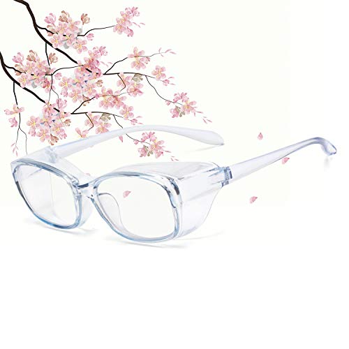 Anti Fog Safety Goggles Protective Glasses,Anti Pollen Blue Light Blocking Eyeglasses for Men Women with Anti-fog Lens,UV410 Protection Anti Scratch ANSI Z87.1