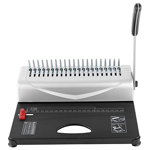 Heavy Duty 450 Pages 21 Rectangle Hole Paper Comb Binding Machine Manual Paper Punch Binder with Handle