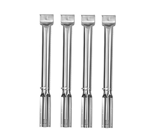 Replace parts 4pack Stainless Steel Tube Burners Extendable Length from 13” to 17.5', Universal Fit for Most Barbecue Gas Grills