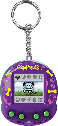 Giga Pets AR Cute Puppy Dog Virtual Animal Pet Toy, Upgraded 2nd Edition with New App, Glossy New Purple Housing Shell, for Kids of… All Ages! Nostalgic 90s Toy, 3D Pet Live in Motion