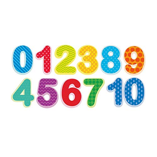 Home Find Counting Numbers Wall Stickers Colorful Wall Decals Arabic Numerals 0-10 Educational Kid Wall Letter Vinyl Decals for Classroom School Nursery Baby Rooms