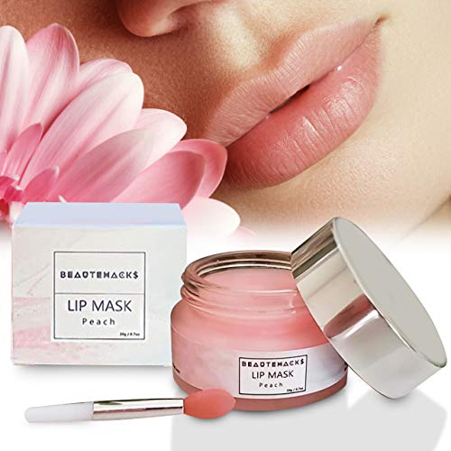 BeauteHacks Moisture & Collagen Booster Sleeping Lip Mask I Treatment to Restore, Hydrate & Plump Dry, Chapped Lips