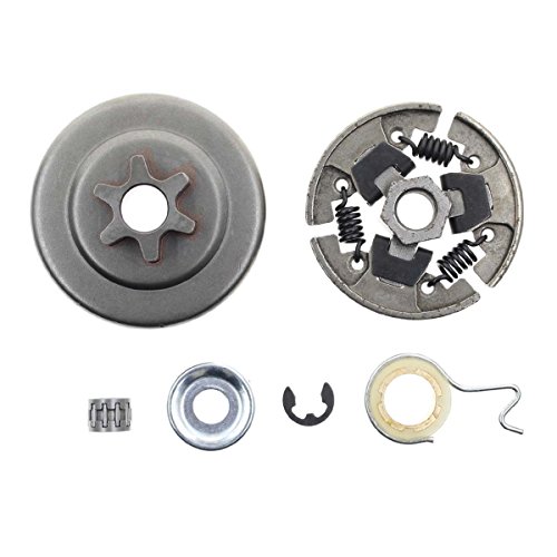 Carbhub Sprocket Clutch 3/8' for Stihl 017 018 021 023 025 MS170 MS180 MS210 MS230 MS250 Chainsaw with Washer E-Clip Kit Replace 1123 640 2003, 1123 640 2073