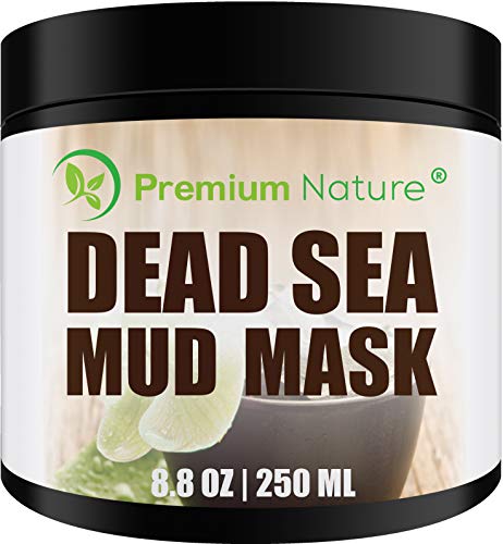 Dead Sea Mud Mask for Face and Body - 8.8 oz Melts Cellulite Treats Acne Strech Mark Removal - Deep Detox Cleaning Mask Pore Minimizer and Wrinkle Reducer - Natural Limited Edition Premium Nature