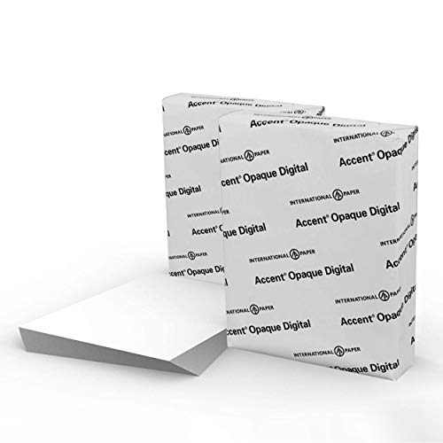 Accent Opaque White 80lb, 8.5” x 11” Cardstock Paper, 216gsm – 250 Sheets (1 Ream) – Premium Super Smooth Heavy Cardstock Printer Paper for Ink Heavy Invitations, Cards, Menus, Images & More – 121947R