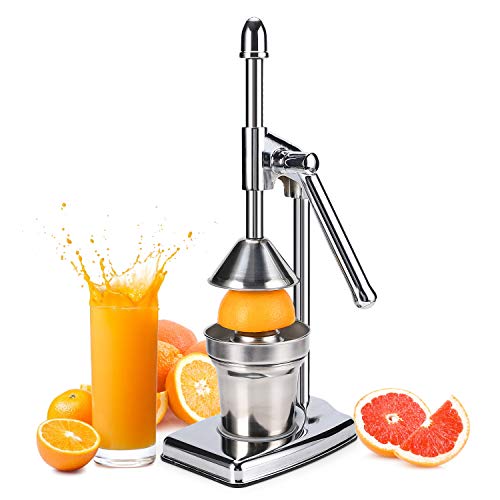 Professional Citrus Juicer - Manual Citrus Press and Orange Squeezer,Metal Lemon Squeezer,Heavy Duty Manual Hand Press Citrus Juicer Squeezer Machine