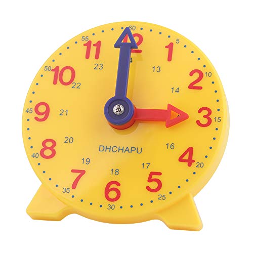 Student Learning Clock Time Teacher Gear Clock 4 Inch 12/24 Hour