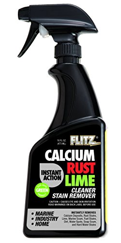 Flitz CR 01606 Instant Calcium, Rust and Lime Remover, 16 oz. Spray Bottle