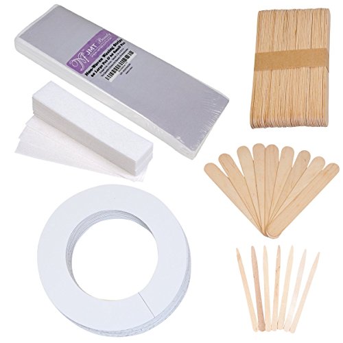 JMT Assorted Waxing Strips Kit - 60 Large 60 Small Strips and Accessories