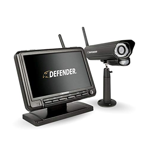 Defender PhoenixM2 Security System - Indoor and Outdoor Wireless Security System Camera with LCD Screen - Business and Home Security System - Plug and Play, No WiFi Connection Required