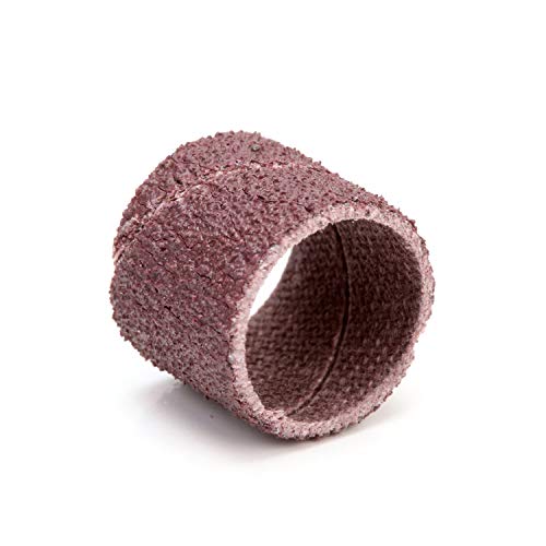 3M Cloth Spiral Band 341D - 80 Grit Abrasive Band for Die Grinder or Rotary Drill - X-Weight Backing - Deburrs and Finishes Metal - 1/2' x 1/2' - Pack of 100
