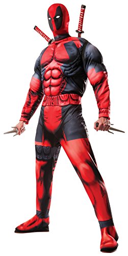 Rubie's Costume Co Classic FIBER-Filled Muscle Chest Deadpool Costume, Red, X-Small