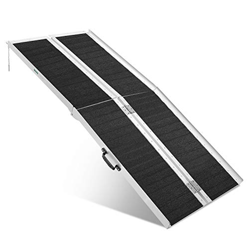 ORFORD Utility Mobility Access Non Skid Folding Wheelchair Ramp (Non-Skid 6FT)