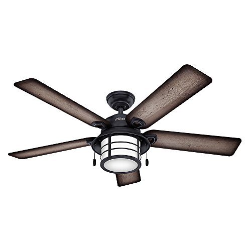 Hunter Key Biscayne Indoor / Outdoor Ceiling Fan with LED Light and Remote Control