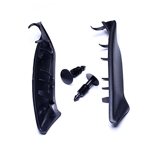 Wiper Cowling Rubber End Pieces for 2004-2008 Ford F-150 & 2006-2008 Lincoln Mark LT - Driver and Passenger Side; Includes Retaining pins