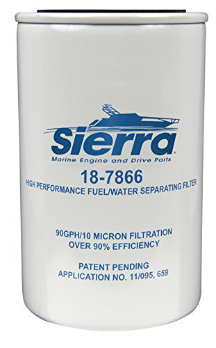 Sierra International 18-7866 10 Micron, High Capacity Fuel Water Separator Filter for Yamaha MAR-FUELF-IL-TR,Medium