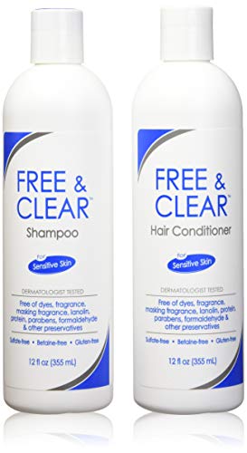 Free & Clear Set, includes Shampoo-12 Oz and Conditioner-12 Oz - One each.